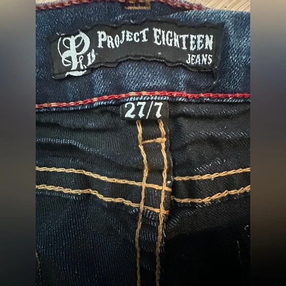 PROJECT 18 Los Angeles Vintage Skinny Blue Wash 👖 Jeans - Picture 10 of 13